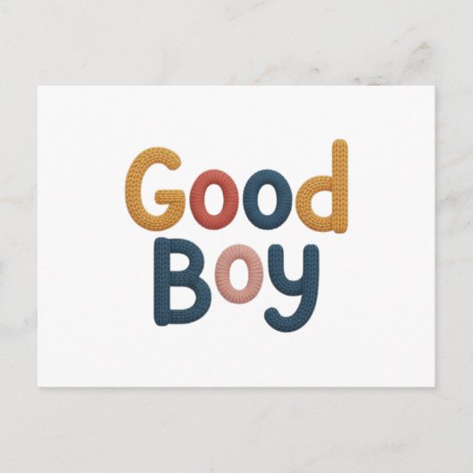 Goede Jongen Briefkaart (Voorkant)