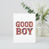 Goede jongen briefkaart (Staand voorkant)
