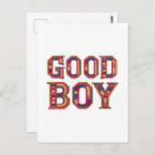 Goede jongen briefkaart (Voorkant / Achterkant)