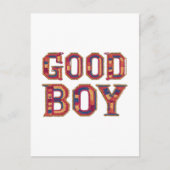 Goede jongen briefkaart (Voorkant)