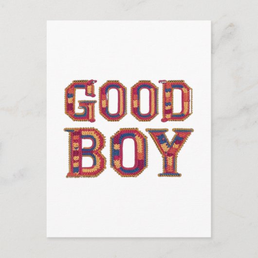Goede jongen briefkaart (Voorkant)