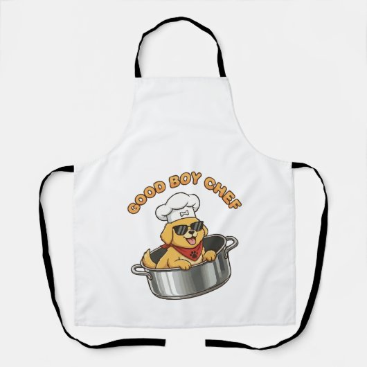 Goede Jongen Chef Koken Hond Schort (Voorkant)