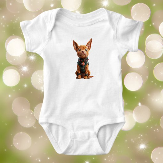 Goede Jongen Kerstman Hond Baby Bodypakje Romper