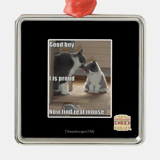 Goede jongen metalen ornament (Voorkant)