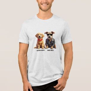 Goede Jongen, Slechte Jongen (Honden) Tri-Blend Shirt