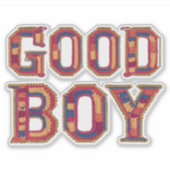 Goede jongen sticker (Voorkant)