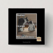 Goede jongen vierkante button 5,1 cm (Voorkant)