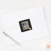 Goede jongen vierkante sticker (Envelop)