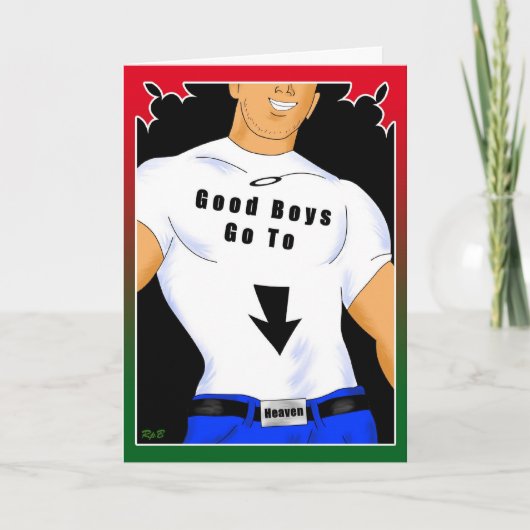 Goede Jongens: Vakantie Feestdagen Kaart (Voorkant)