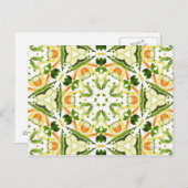 Goede karma en goed - zijnd van een gezond dieet 3 briefkaart (Voorkant / Achterkant)