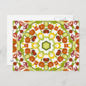 Goede karma en goed - zijnd van een gezond dieet briefkaart (Voorkant / Achterkant)