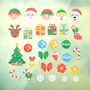 Goede kerstCartoons Raamsticker