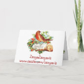 Goede kerstfeestjes feestdagen kaart (Achterkant)