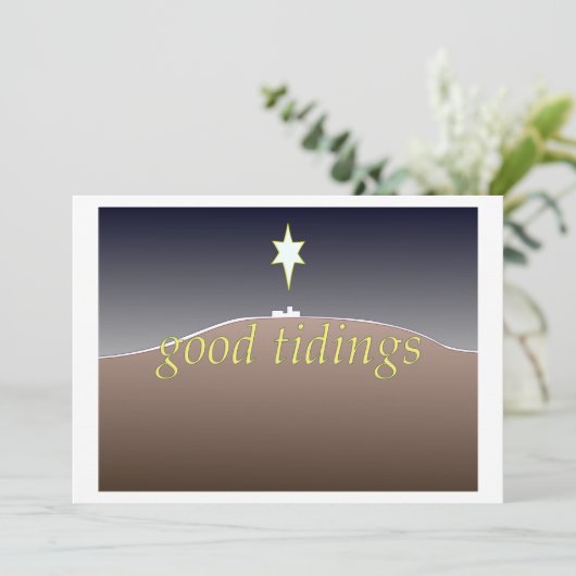 Goede kerstkaart (Staand voorkant)