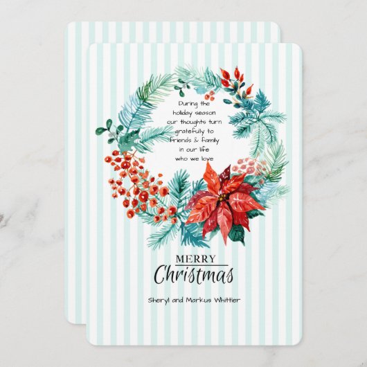 Goede kerstkaart (Voorkant / Achterkant)