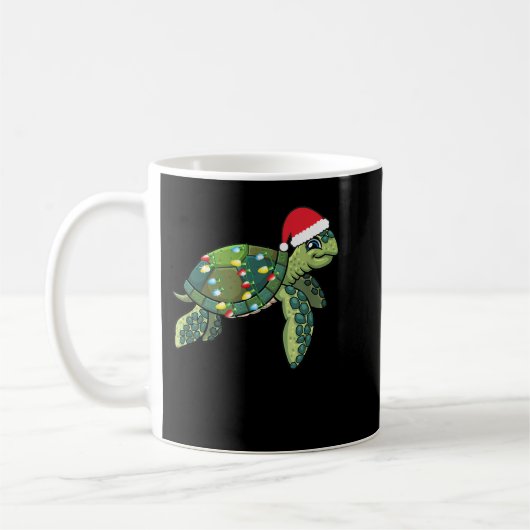 Goede kerstschildpad met Zee voor kerstmis met San Koffiemok (Links)
