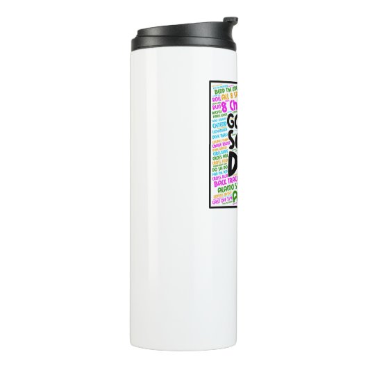 Goede Kinder vierkantsdans Thermosbeker (Gedraaid links)