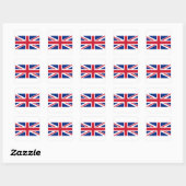 Goede kleur Britse vlag "Union Jack" Vierkante Sticker (Vel)