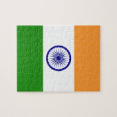 Goede kleur Indische vlag "Tiranga" Legpuzzel (Horizontaal)