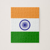 Goede kleur Indische vlag "Tiranga" Legpuzzel (Verticaal)