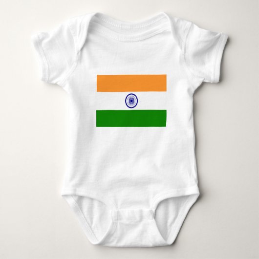 Goede kleur Indische vlag "Tiranga" Romper (Voorkant)