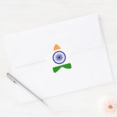 Goede kleur Indische vlag "Tiranga" Ster Sticker (Envelop)