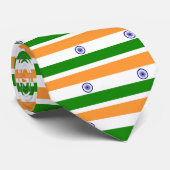 Goede kleur Indische vlag "Tiranga" Stropdas (Opgerold)