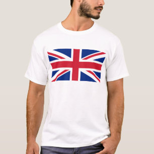 Goede kleuren Britse het Verenigd Koninkrijk vlag T-shirt
