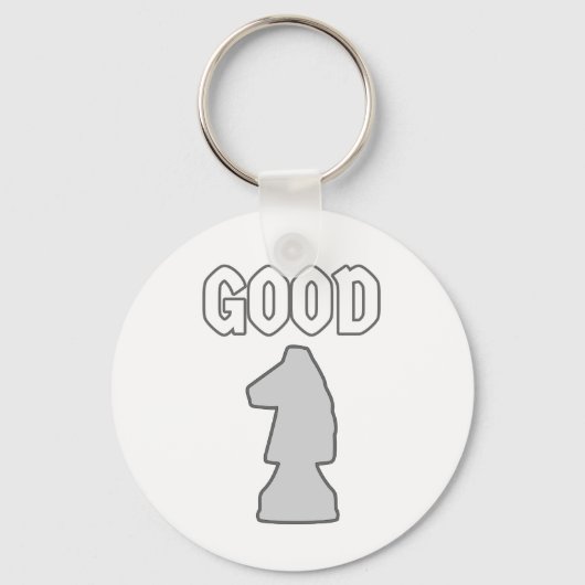 Goede Knight Schaakspeler Gift Sleutelhanger (Voorkant)