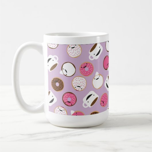 goede koffie en donuts koffiemok (Links)