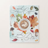 Goede koffie Goede herfst Jigzaag Puzzle Legpuzzel (Verticaal)