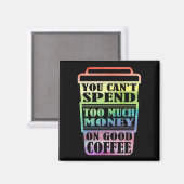Goede koffie regenboog magneet (Voorkant / Achterkant)