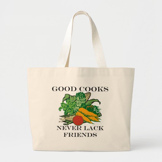 Goede koks hebben nooit vrienden grote tote bag (Voorkant)