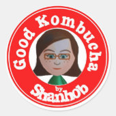 Goede Kombucha Ronde Sticker (Voorkant)
