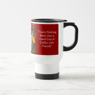Goede kop koffie met vrienden! Tulpen Bloemen