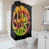 Goede kwabben citeren. Psypsychedelic surreal font Douchegordijn (In situ)