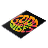 Goede kwabben citeren. Psypsychedelic surreal font Notitieboek (Linkerzijde)