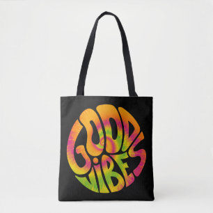 Goede kwabben citeren. Psypsychedelic surreal font Tote Bag