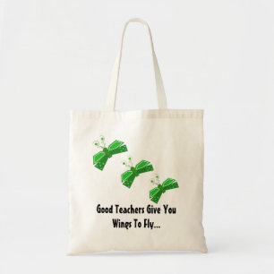 Goede leraren geven je vleugels... tote bag