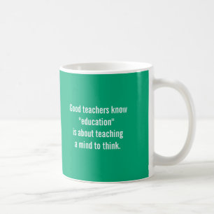 Goede leraren weten koffiemok
