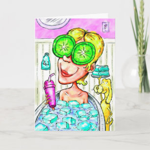 Goede luck Card voor marathoner - Ice Bath Kaart
