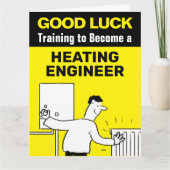 Goede Luck Training om een Heating Engineer te wor Kaart (Voorkant)