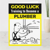 Goede Luck Training om Plumber te worden Kaart (Voorkant)