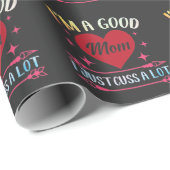 Goede mama praat gewoon veel over Hilarious moeder Cadeaupapier (Rol Hoek)