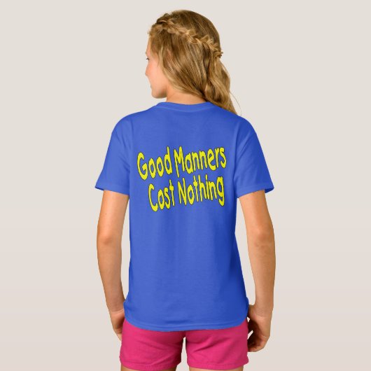 Goede manieren, Kidness Counts T-shirt (Achterkant volledig)