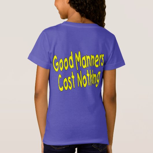 Goede manieren t-shirt (Achterkant)