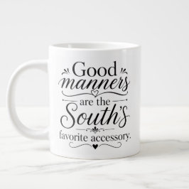 Goede manieren zijn het zuiden's..... grote koffiekop