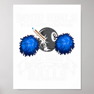 Goede Meisjes D Meisjes Pool Speler Biljart Grappi Poster