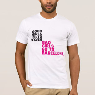 Goede meisjes gaan naar de hemel en slechte meisje t-shirt
