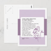 Goede meisjes gedragen zich  slecht advies briefkaart (Voorkant / Achterkant)